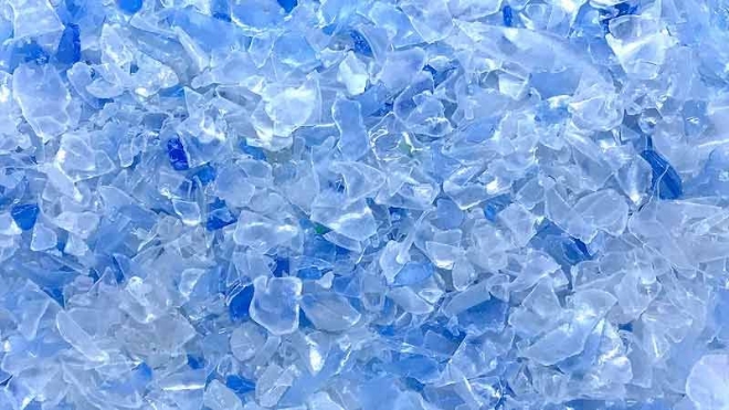 Blue White Pet Flake