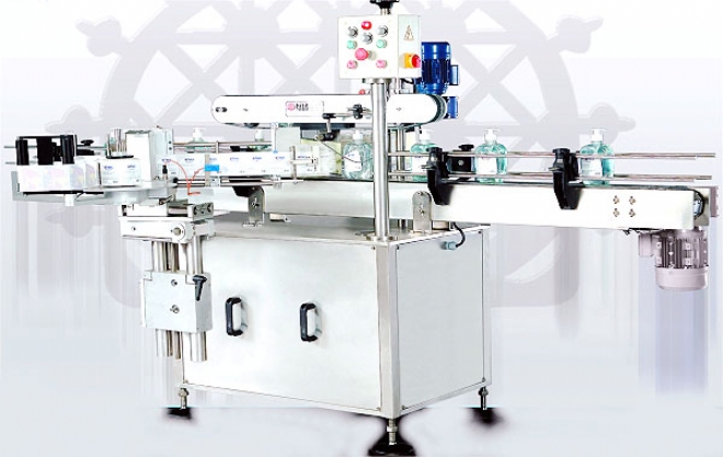 HM OCTEM 100 - Full Automatic Double Sided Containers Self Adhesive Labelling Machine