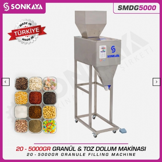 SMDG5000Y 20-5000gr Semi-Automatic Weighted Granule & Powder Filling Machine