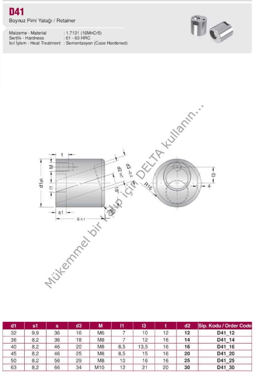 Horn Pin Bearing D41_30