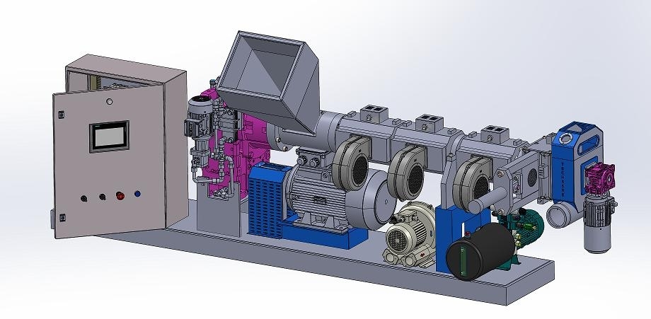 PLN55 Conical PE Granule Machine