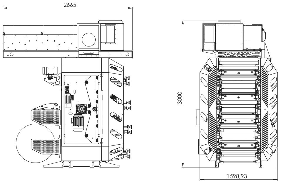 RZMC – 4060-SC – 4 Color Flexo Printing Machine